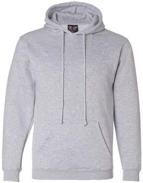 Bayside BA960 USA-Made Hooded Sweatshirt in Dark Ash size Medium 960