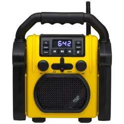 Adler AD 1911 Baustellenradio mit Bluetooth 5.1 und IPX54-Schutz