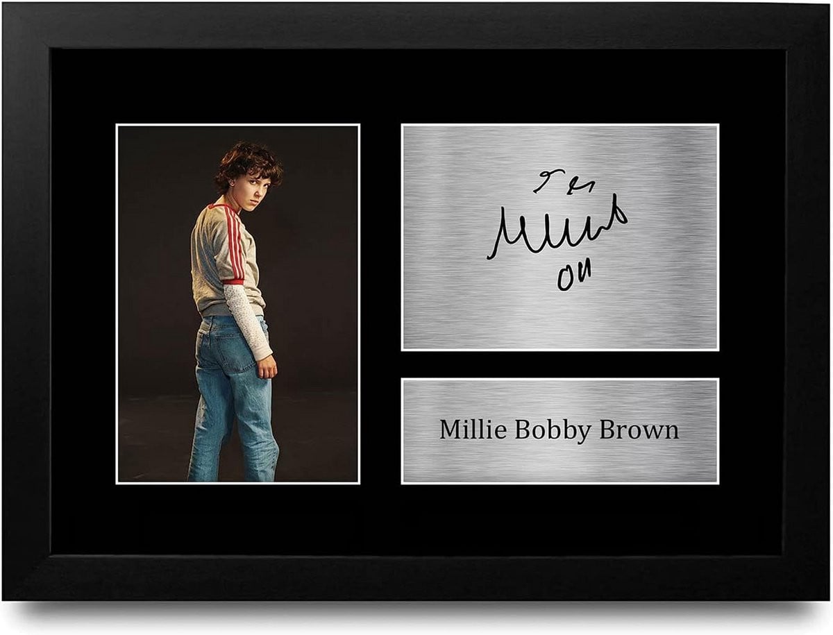 Ingelijste Gesigneerde Foto Replica Televisieserie Fans Cadeau A4
