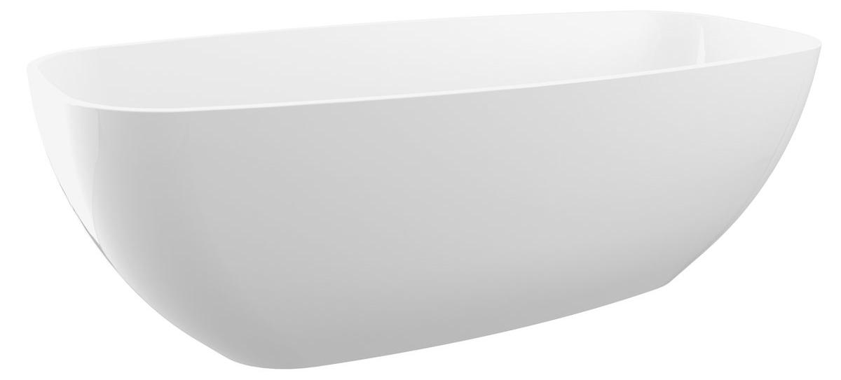IPANEMA Gussmarmor- Badewanne 168x72x49cm, weiß