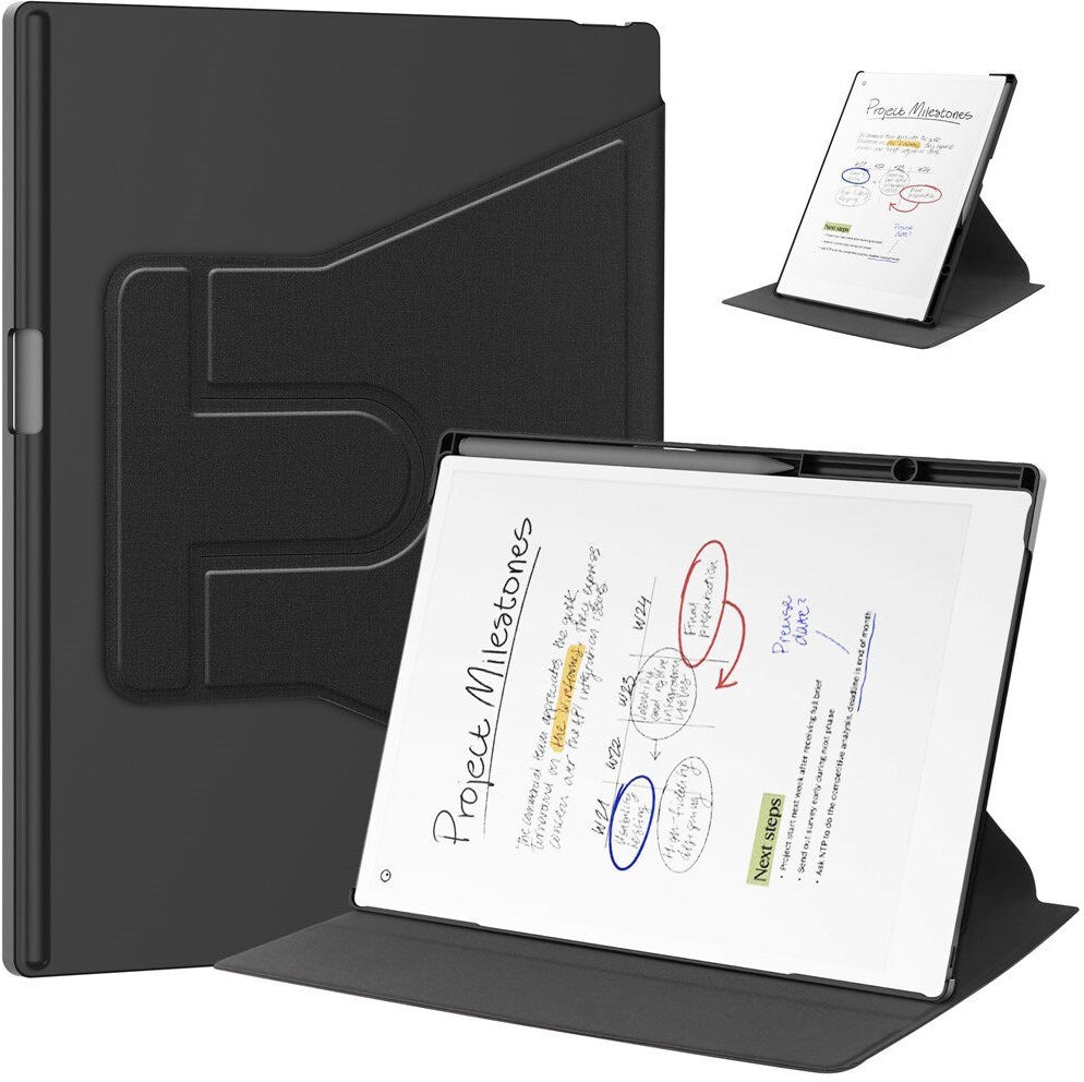 ReMarkable Paper Pro EIDERWOOD Kunstlæder Plast Cover - Pen Holder - Sort