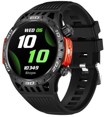 CaseAndConnect HT22 Smart Watch With Bluetooth Calling Watch Fitness Tracker IP68 Waterproof Smartwatch black