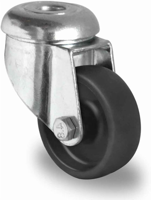 CASCOO Roulette pivotante à trou central ø 50 mm série P4P4 à palier lisse (HAH19C0050P4P4P0N)