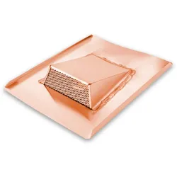 Dachlüfter Grömo Trapez mit Grundplatte, 300x400mm [LxB], Kupfer
