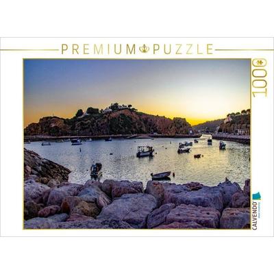 CALVENDO Puzzle Abendruhe im Hafen von Albufeira | 1000 Teile Lege-Größe 64 × 48 cm Foto-Puzzle für glückliche Stunden, von , Calvendo Puzzle