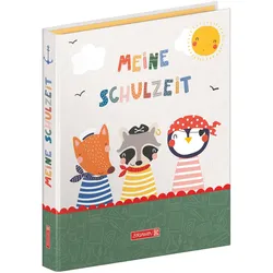 6x Brunnen, Ordner, Ringbuch A4 30mm 2 Ringe 'Meine Schulzeit' gefüllt (A4, 30 mm, 1 Stk.)