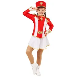 buttinette Kinder-Gardekostüm "Rosalie", rot/weiß/gold