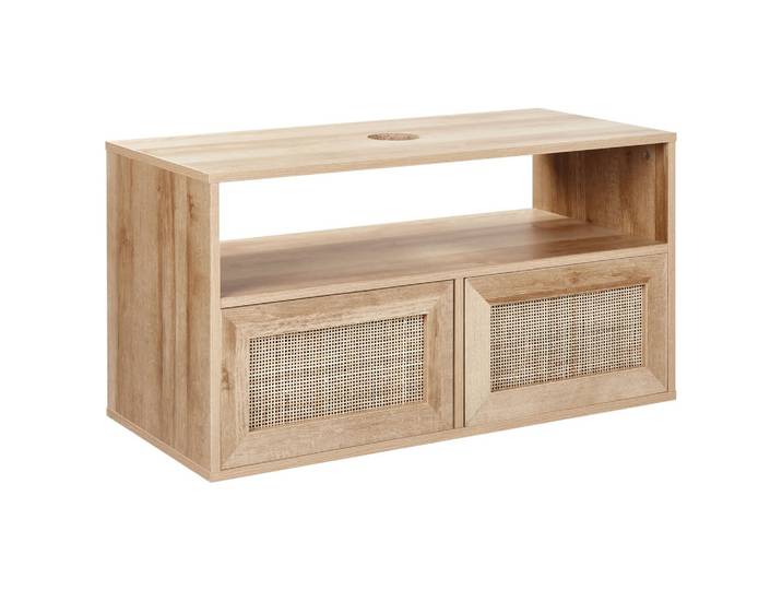 WASCHBECKENUNTERSCHRANK wandmontiertk 86 cm Hellbraun Rosell