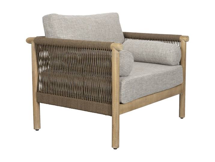 Dutchbone Loungestoel Oasis Acaciahout en touw - Naturel
