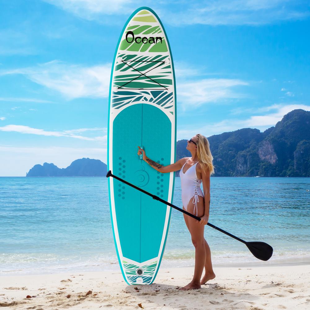 Aufblasbares SUP-Board, ultraleicht - Maße: 335 x 83 x 15 cm - Material: PVC - Rutschfeste Oberfläche