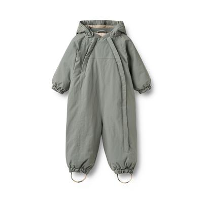 Jumpsuit WHEAT "WHEAT Snowsuit Adi", Kinder, Gr. 80, grün (thunder sky), Overalls Jumpsuit