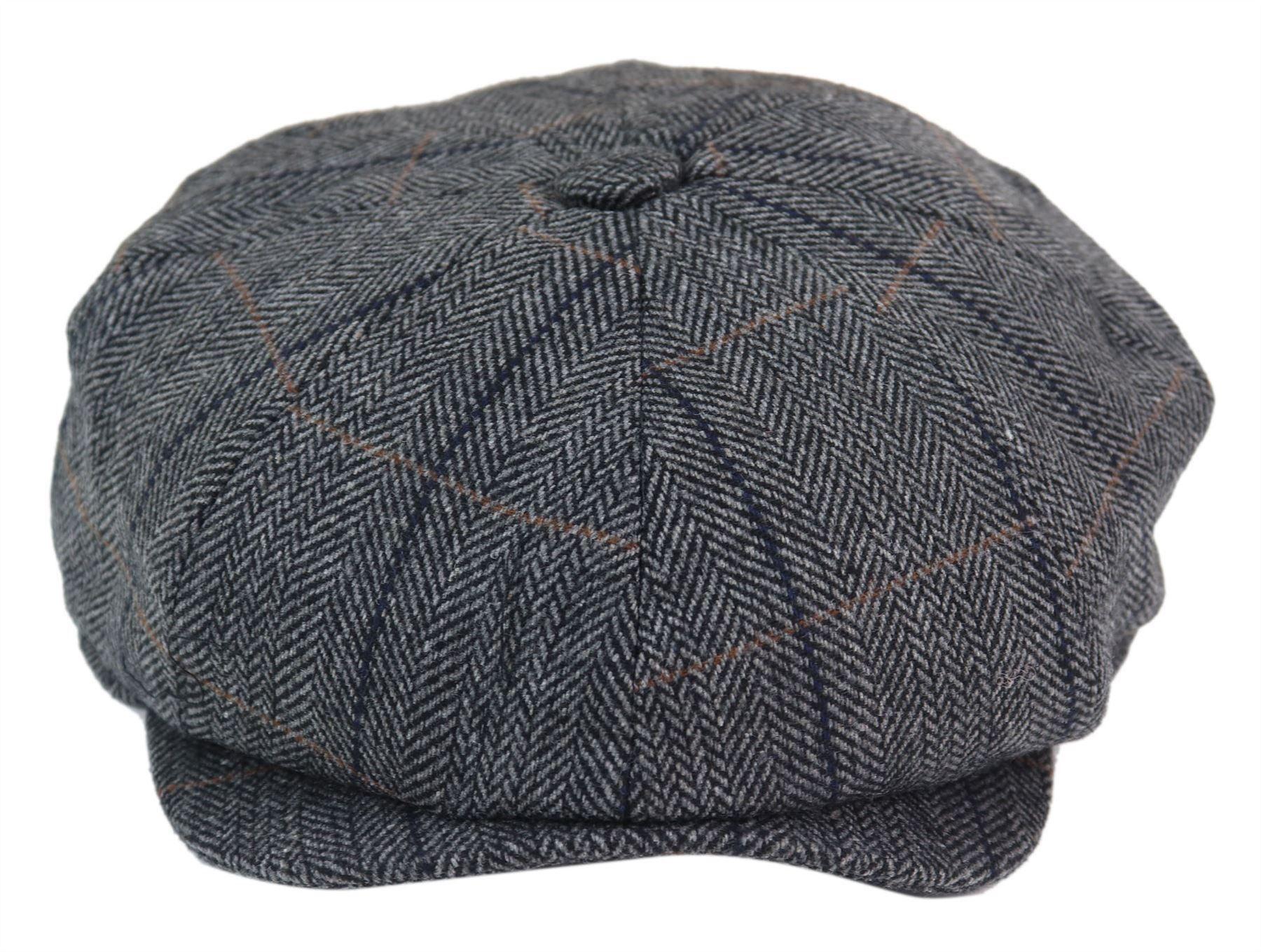 Herren Peaky Blinders Fischgrätenmütze