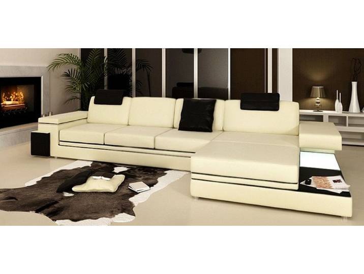 JVmoebel Ecksofa Design Ledersofa Tachau BS in modernem Stil und hochwertigem Leder, Made in Europa