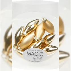 Christbaumschmuck Oliven Glas Weihnachtsschmuck Eiszapfen Figuren brokatgold