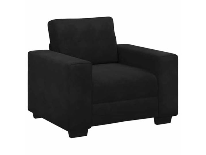 Todiikf Sessel Samt Polstersessel Relaxsofa Armlehne Schwarz 100x77x82 cm Ergonomischer Einzelsofa Couchsessel aus Samt mit Armlehnen aus Sperrholz, ideal für Wohnzimmer und Schlafzimmer.