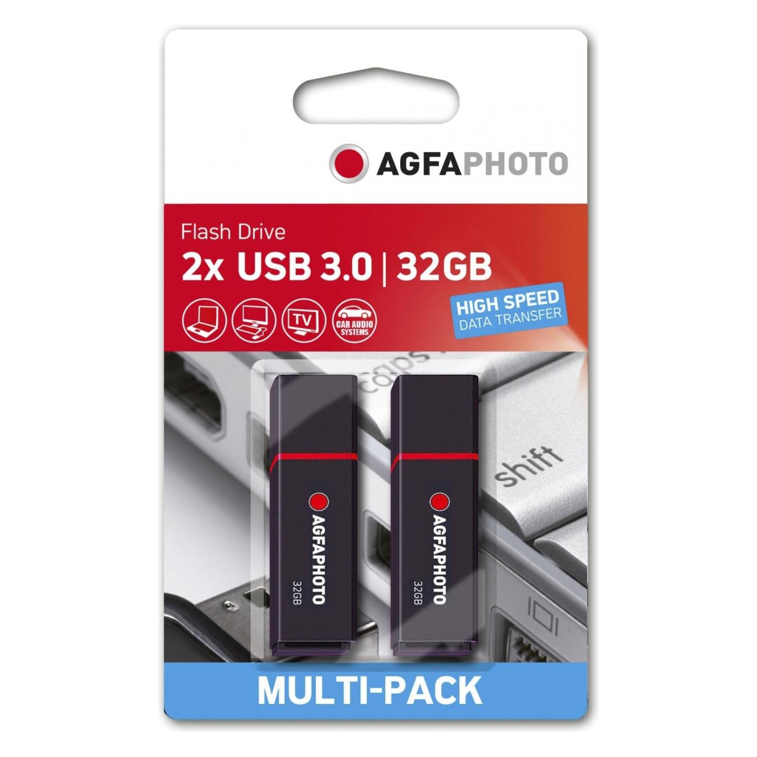 Agfaphoto USB 3.2 Gen 1 32GB black MP2 (32 GB, USB-A) (10570MP2)