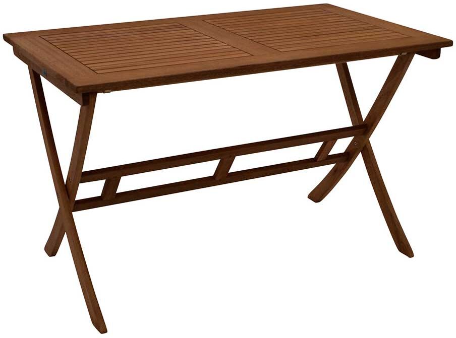Pharao24.de Terrassen Klapptisch aus Eukalyptusholz 120 cm breit