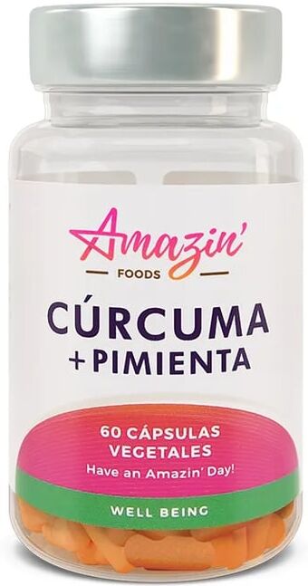 Amazin' Foods CÚRCUMA + PIMIENTA 60 VCaps