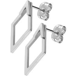 Titan Ohrstecker RAUTE