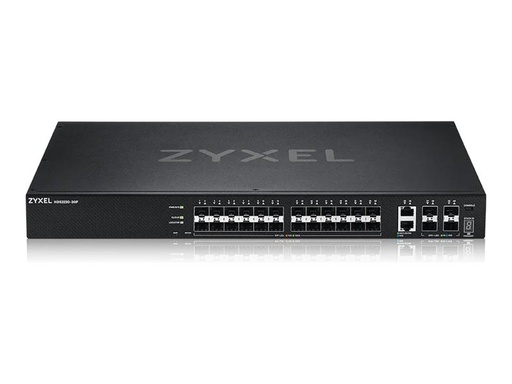 ZyXEL XGS2220 Series XGS2220-30F - Switch - L3-Zugang, NebulaFLEX Cloud - managed - 24 x 100/1000 Base-X + 6 x 10 Gigabit (Uplink) (XGS2220-30FEU0101F)
