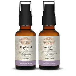 BÄRBEL DREXEL Kopf Vital Akut Spray mit Mutterkraut und Vitamin B2, 2 x 50ml für 200 Anwendungen