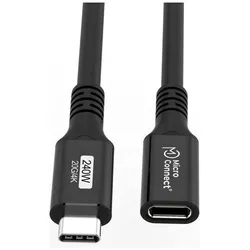 MicroConnect Premium USB-C cable Extender (0.50 m, USB 3.2 Gen 2x2, 240 W), USB Kabel