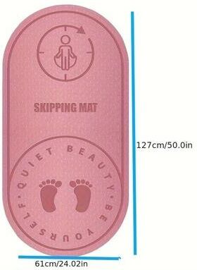 Uplifted Goods High Density TPE Jump Rope Training Mat pink