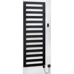 BEMM Ceroc SL E H1190X11X500 - Komfort-Badheizkörper, schwarz RAL 9005, 70 x 11 mm, vorbereitet für reinen Elektrobetrieb