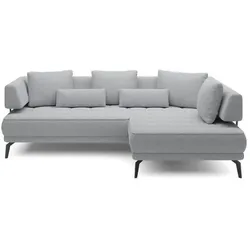Ecksofa Giotto Stoff Blau Hellblau