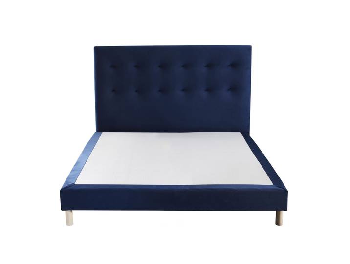 Sommier + tete de lit capitonnee intemporel 160x200