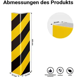 Wiltec, Garagenausstattung, Garagen Wandschutz 8St. Selbstklebend Türkantenschutz Einparkhilfe Auto