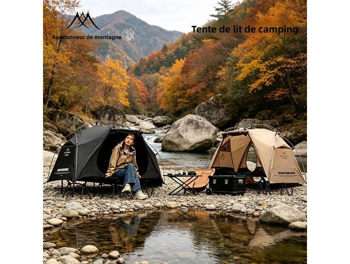 Tente de camping Mountainhiker avec tente intérieure indépendante, abri de tente extérieur ultra-léger, imperméable, respirant et anti-moustiques