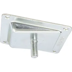 WAGNER Anschraubplatte SCHRÄG mit TENO kombinierbar - 90 x 88 x 25 mm, Gewinde M10 x 21 mm, Neigung 10°, Stahl- 12395101