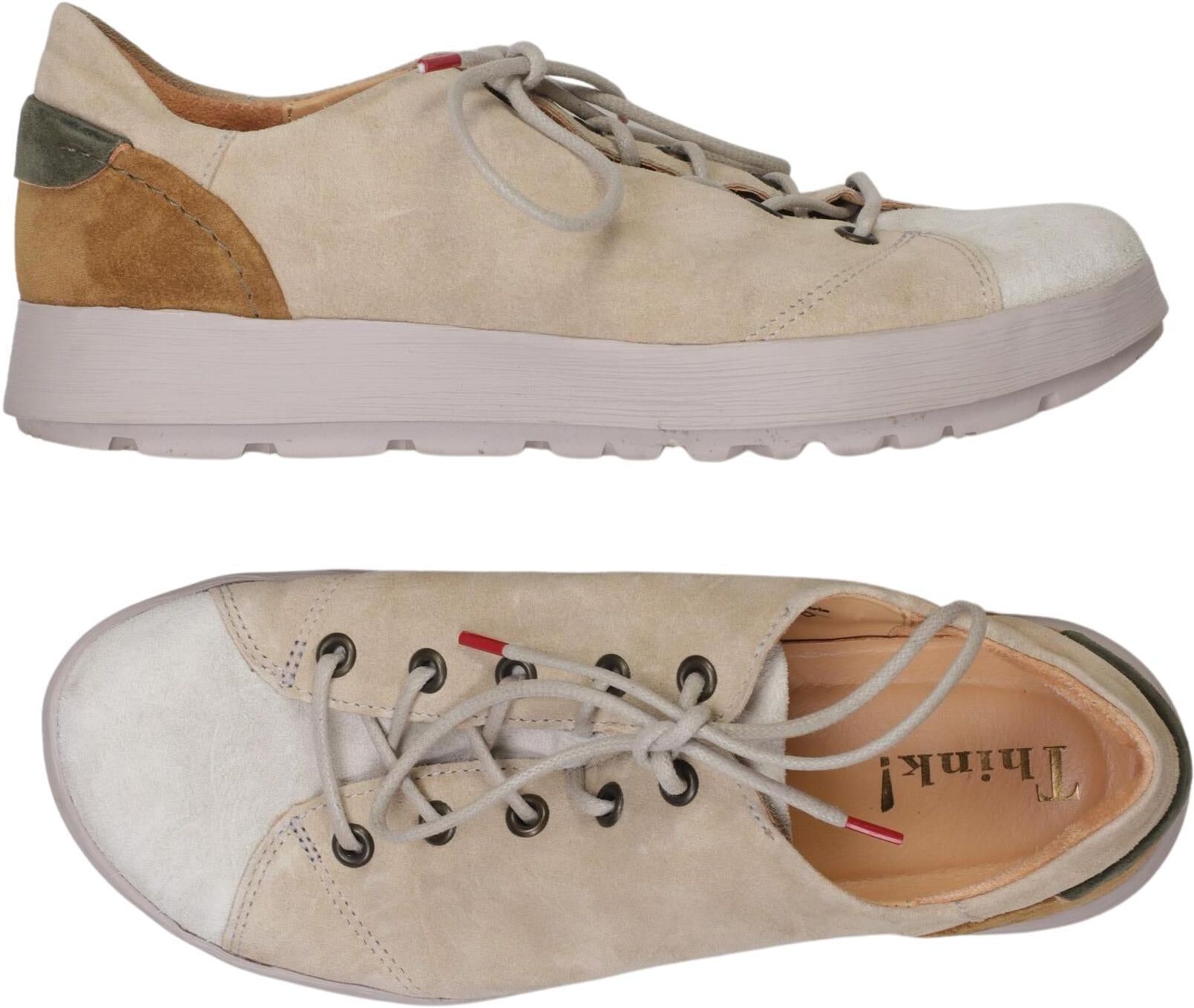 Think! Damen Halbschuh, Beige, Gr. EU 35, Leder - Second Hand