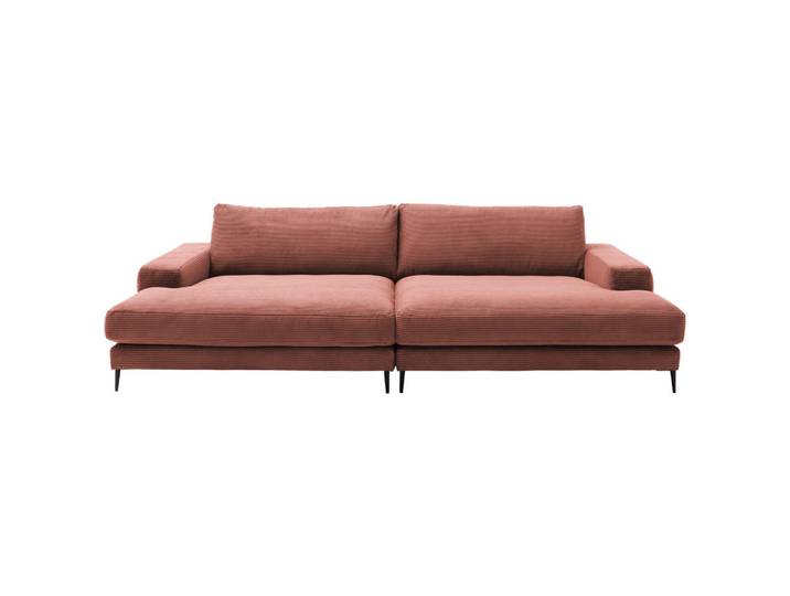 Dieter Knoll Bigsofa, Aprikose, Metall, 2-Sitzer, Füllung: Federn, Kaltschaum, Vlies, 296x83x177 cm, Typenauswahl, Fußauswahl, Stoffauswahl, planbar, Hocker erhältlich, individuell planbar, Wohnzimmer, Sofas & Couches, Sofas, Bigsofas