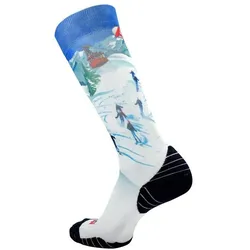 Rywan, Unisex, Sportsocken, Graphik Winter (38 - 40), Mehrfarbig