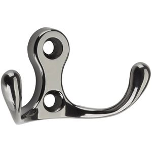 SO-TECH Garderobenhaken Mareen, 123731, chrom dunkel, Doppelhaken aus Metall