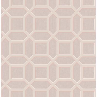 Seabrook Designs Minato Geo Trellis Unpasted Wallpaper