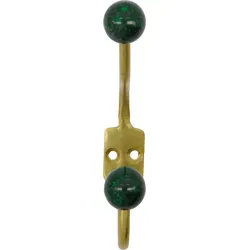 Ball Wandhaken 13 cm, grün, 2 St.