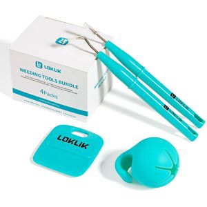 LOKLiK Plotter-Werkzeug Entgitterungswerkzeug-Set, Rakel, Entgitterhaken, Foliencollector