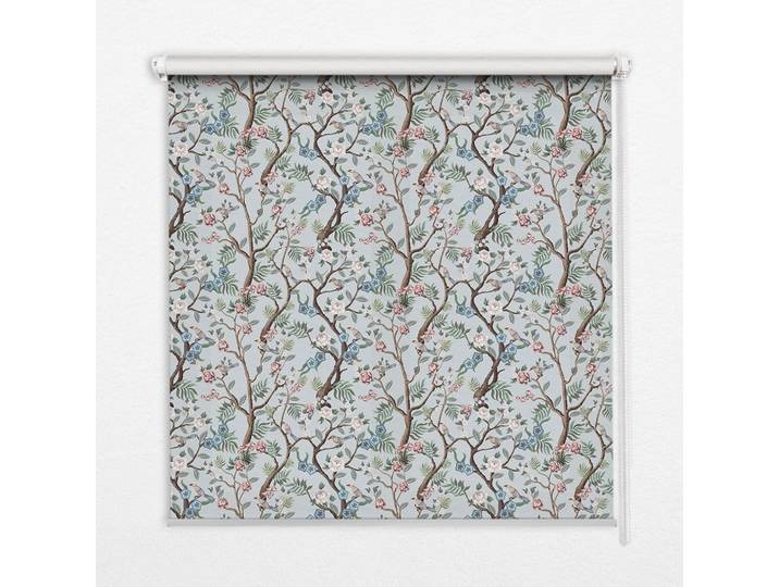 INNENROLLO - Fensterrollo - Rollo - 60x40 cm - Blumenranken auf hellem Hintergrund