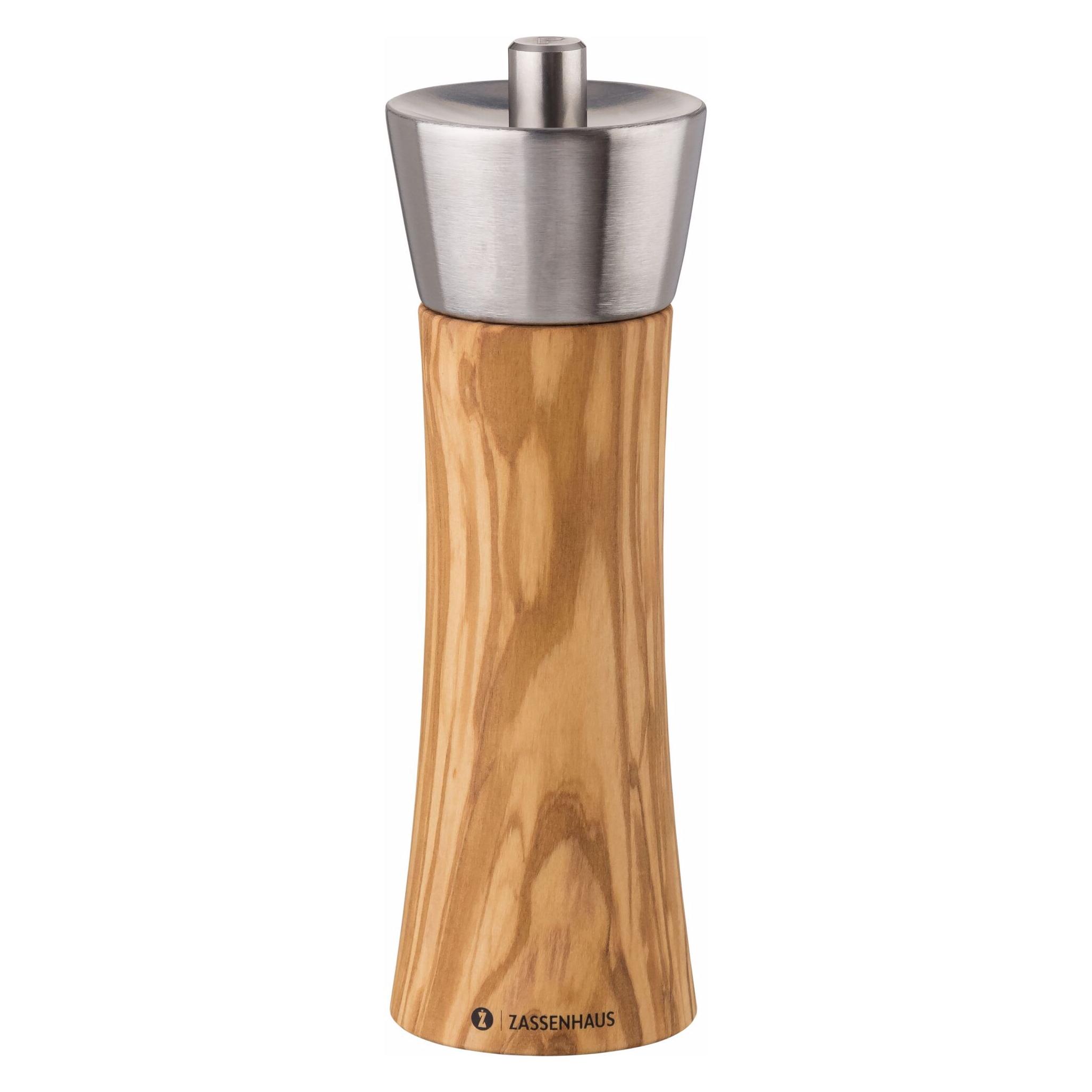 Zassenhaus Pfeffermühle Augsburg Olivenholz, 18 cm (Pfeffer) (25385)