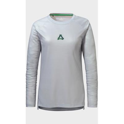 Funktionsshirt SCHÖFFEL "Longsleeve Style Koitere WMN", Damen, Gr. 42, 9000, grau, Oberstoff: 100% Polyester, Rundhals, Shirts Funktionsshirt
