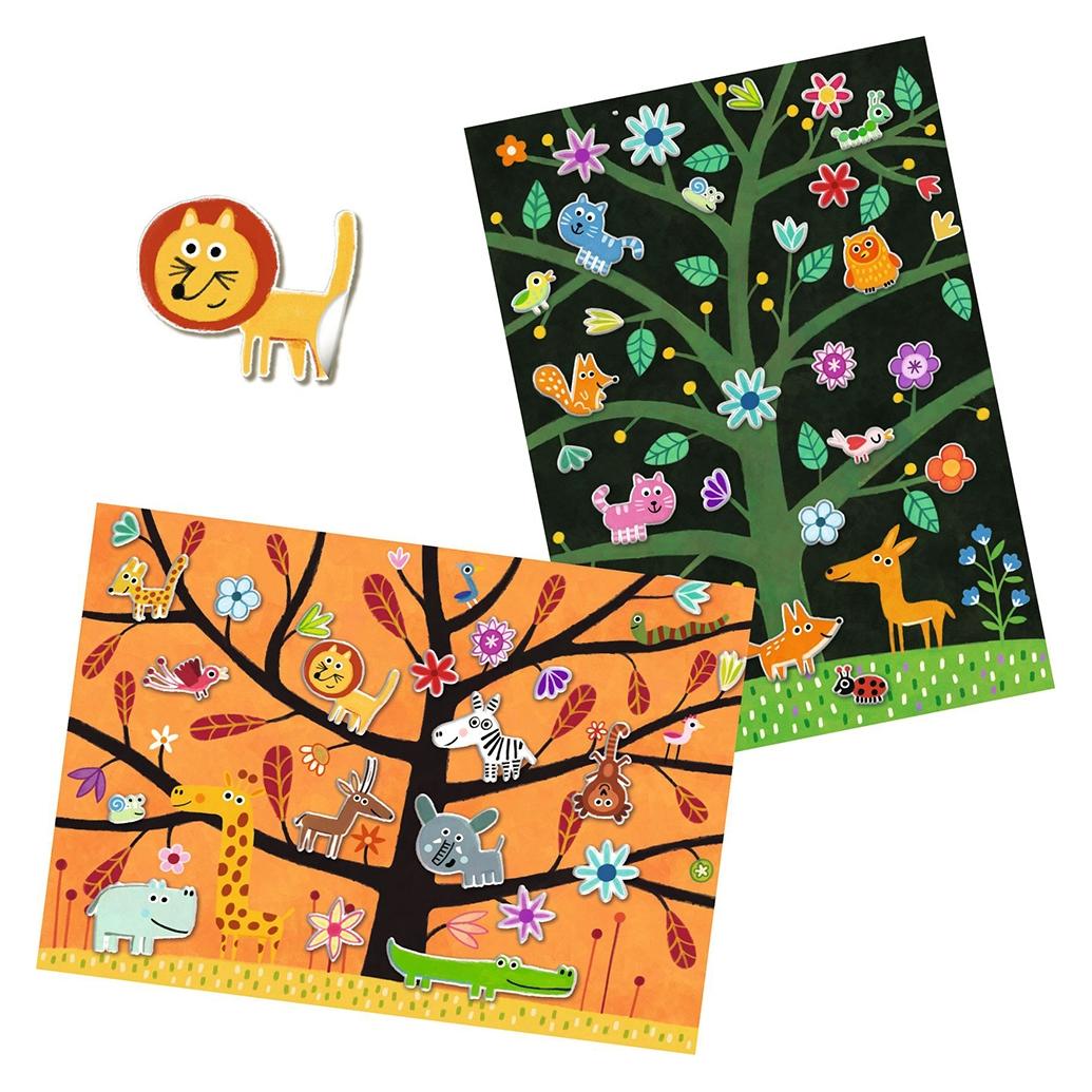 Djeco Sticker und Basteln Fangen (30 Sticker) (DJ09948)