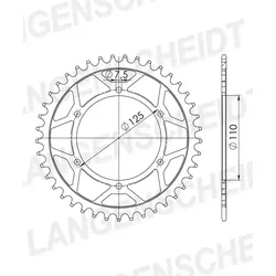 Supersprox Stahl-Kettenrad 520 41Z (Schwarz)