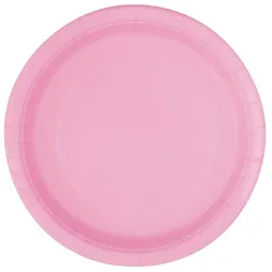 8 runde Teller rosa