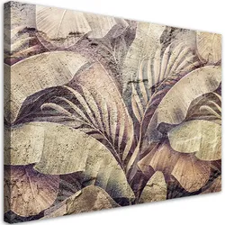 WANDBILD palmen dschungel blätter natur