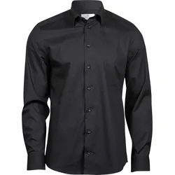 Tee Jays Herren Luxus Stretch Hemd langarm 4024 black S