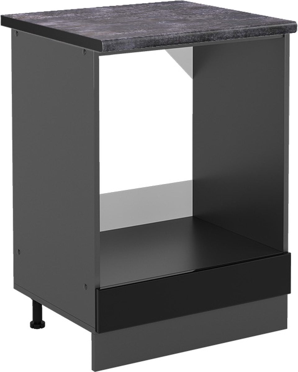 Vicco R-Line Ovenombouwkast Antraciet Zwart hoogglans