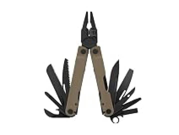 Leatherman Rebar Outil Multifonction, Acier Inoxydable Noir, Marron